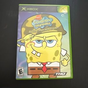 Sponge bob video game for Xbox like new no scratches manual includes